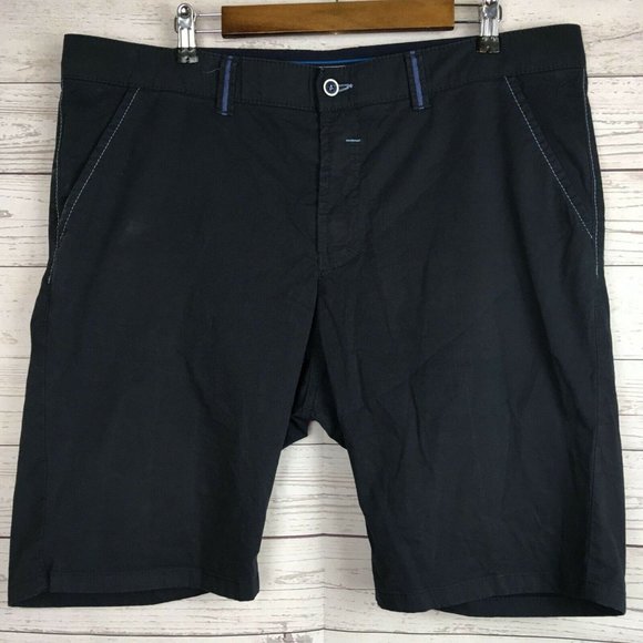 Club of Comfort Mens sz 40 Shorts Dark Navy Blue Stretch Blend Cotton Premium - Picture 4 of 12